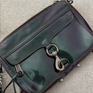 Rebecca Minkoff Iridescent Mini MAC Purple/ green Crossbody Bag